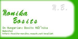 monika bosits business card